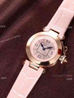 Knock off Cartier Pasha Ladies 28MM Watch Rose Gold Pink Version